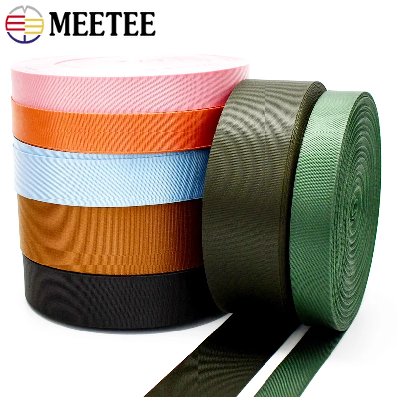 

1Roll=42M 20-50mm Colored Nylon Webbing Tape for Backpack Shoulder Strap Seat Belt Dog Collar Bias Band DIY Sewing Accessories