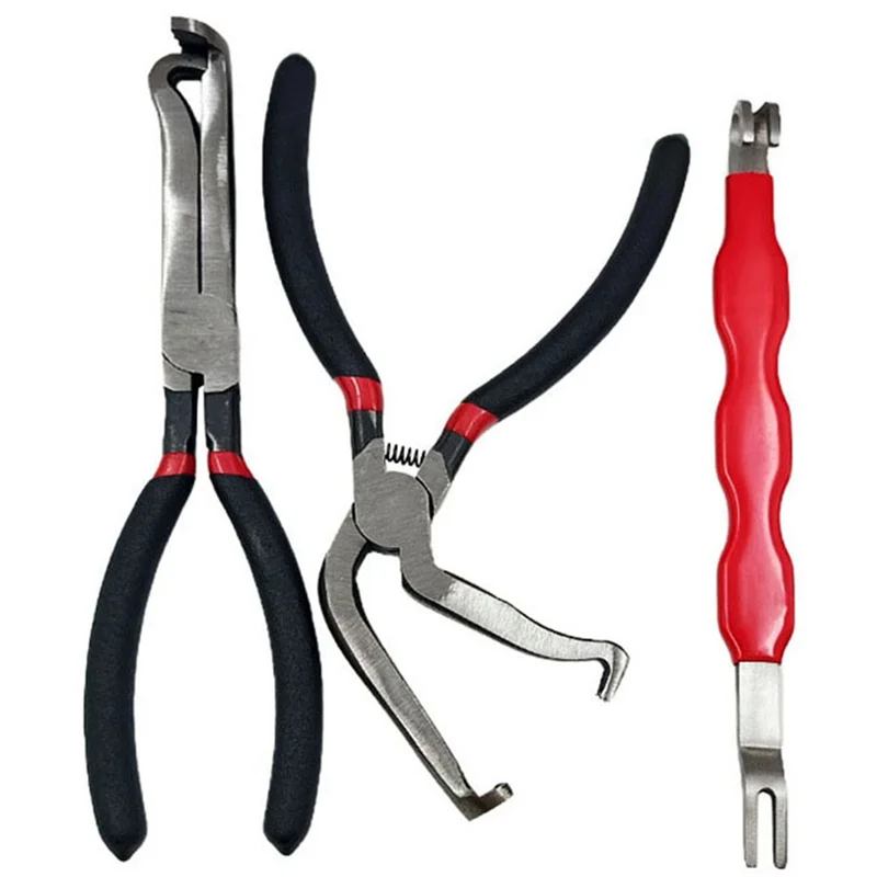

AT05-3Pcs Electrical Connector Disconnect Plier Separator Fuel Line Disconnect Remove Tool Spark Plug Disassembly Plier