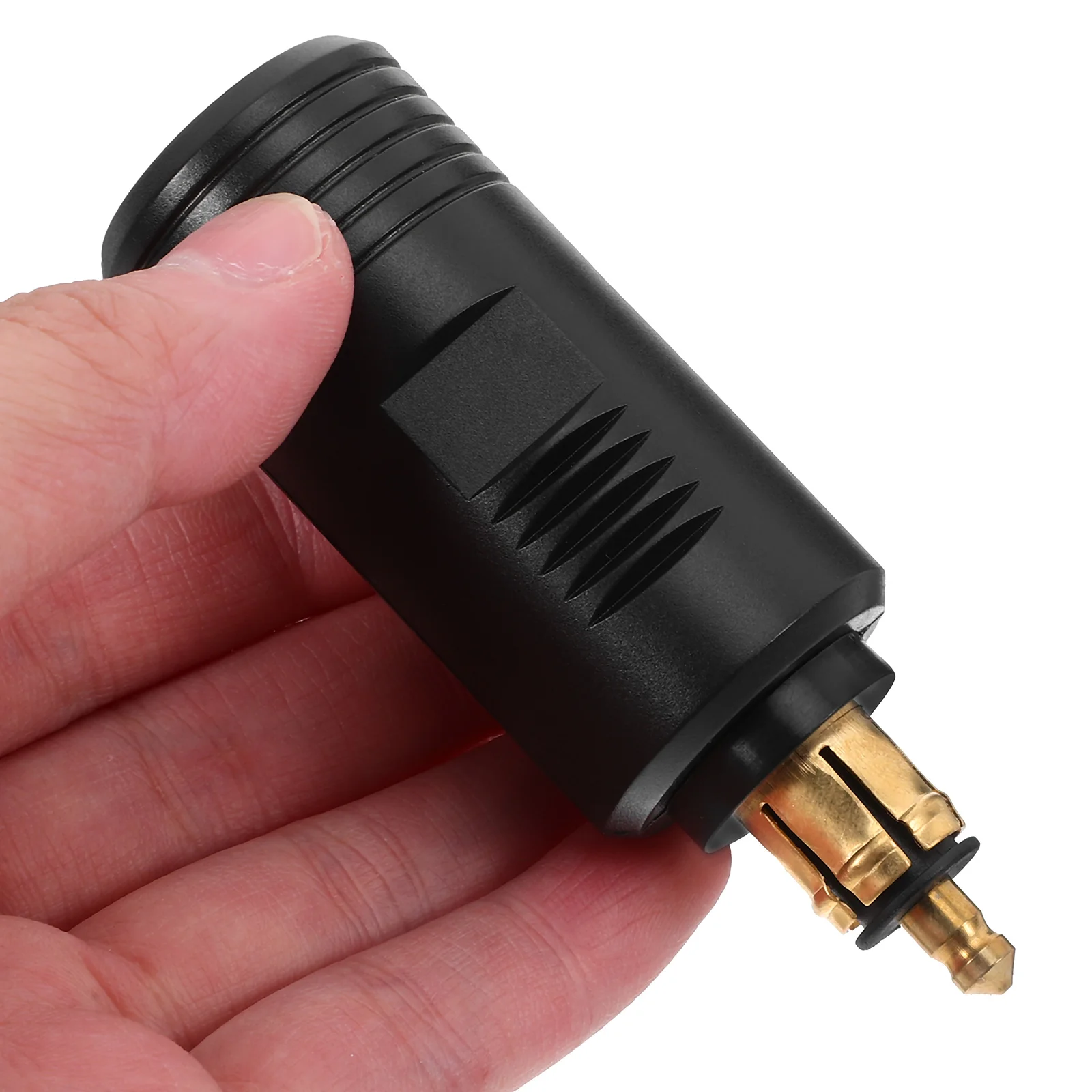 

12v Cigarette Lighter Adapter Connector for Motorcycle 12 Volt Plug Black Supplies Parts Durability Reliable