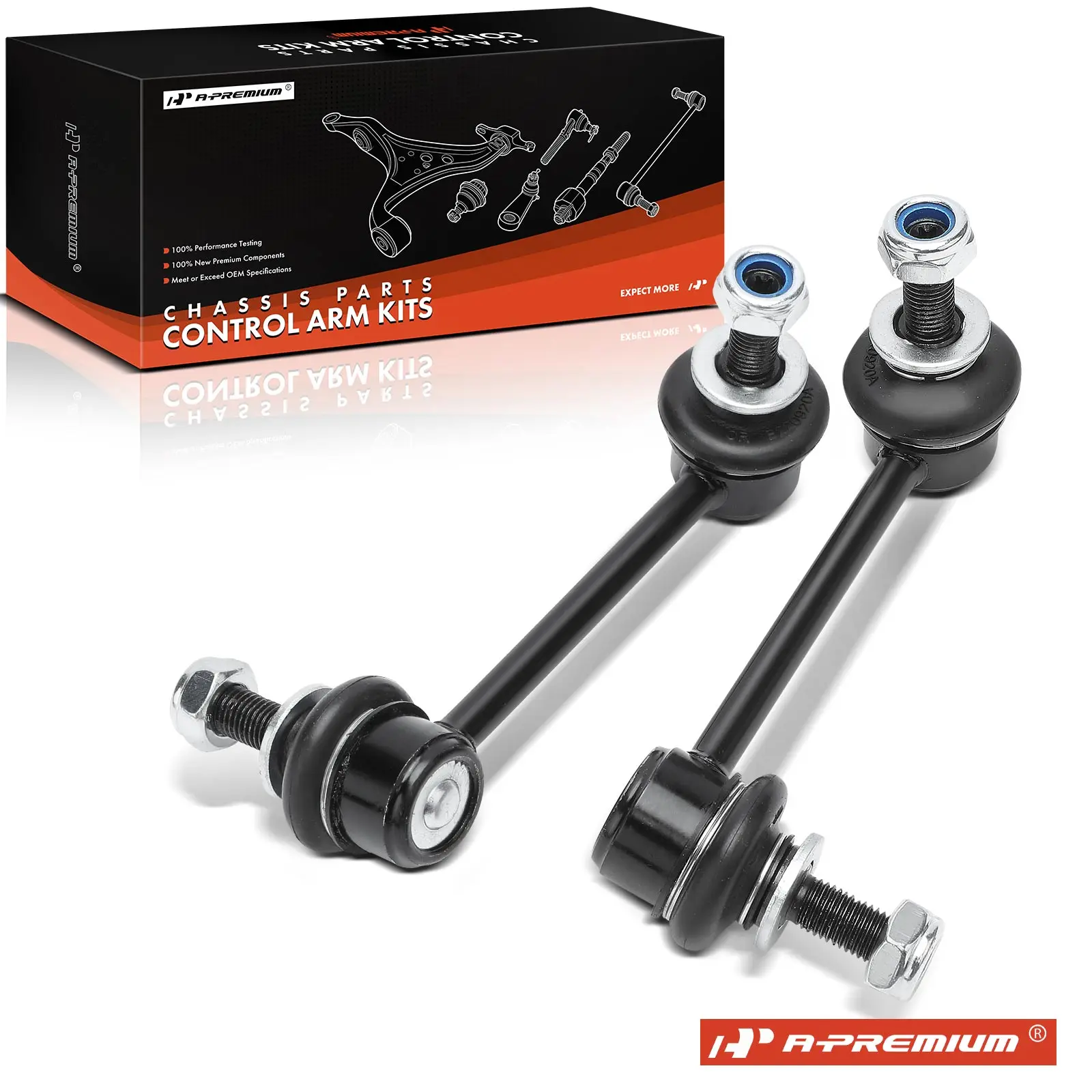 A-Premium 2x Front Side Sway Bar Link Kit for Mazda MX-5 Miata 2016-2023 Fiat 124 Spider 2017-2020