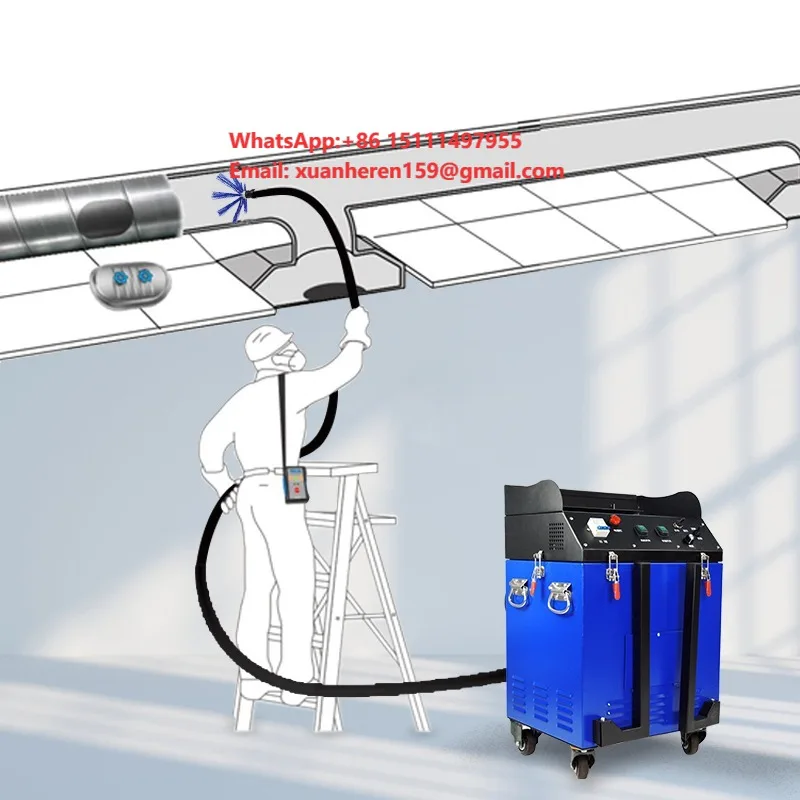KT-836 Air Conditioning Duct Tool With 10-Inch Display & 20M Max Hose & Dual Operation Modes