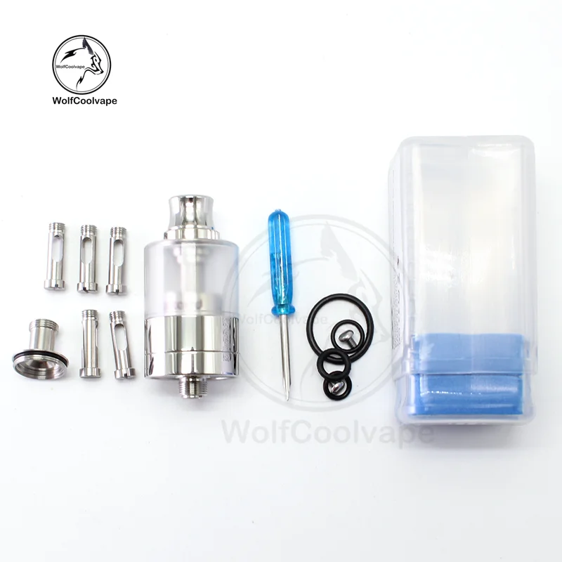 Wolfcoolvape style Bastard V2 Style RTA Rebuildable Tank Atomizer 316SS 3.5ml,Air Pins 1/1.2/1.5/2/2.5/3mm/22mm