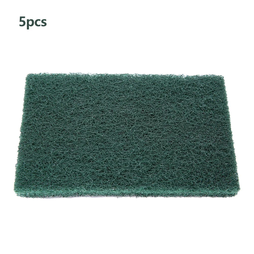 5 Stuks Schurende Hand Schuursponsje Schurende Spons Schuursponsjes Polijsten Schoonmaken Gereedschap Vierkante Nylon Schuursponsje