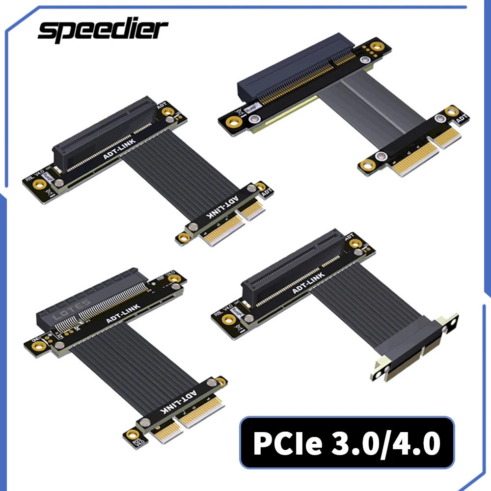 

Кабель переходника PCI-Express 4,0 X4 на X8, переходник «гнездо-штырь», RTX 3090 GPU, PCI-Express, переходник Gen4, полная скорость 64 Гбит/с