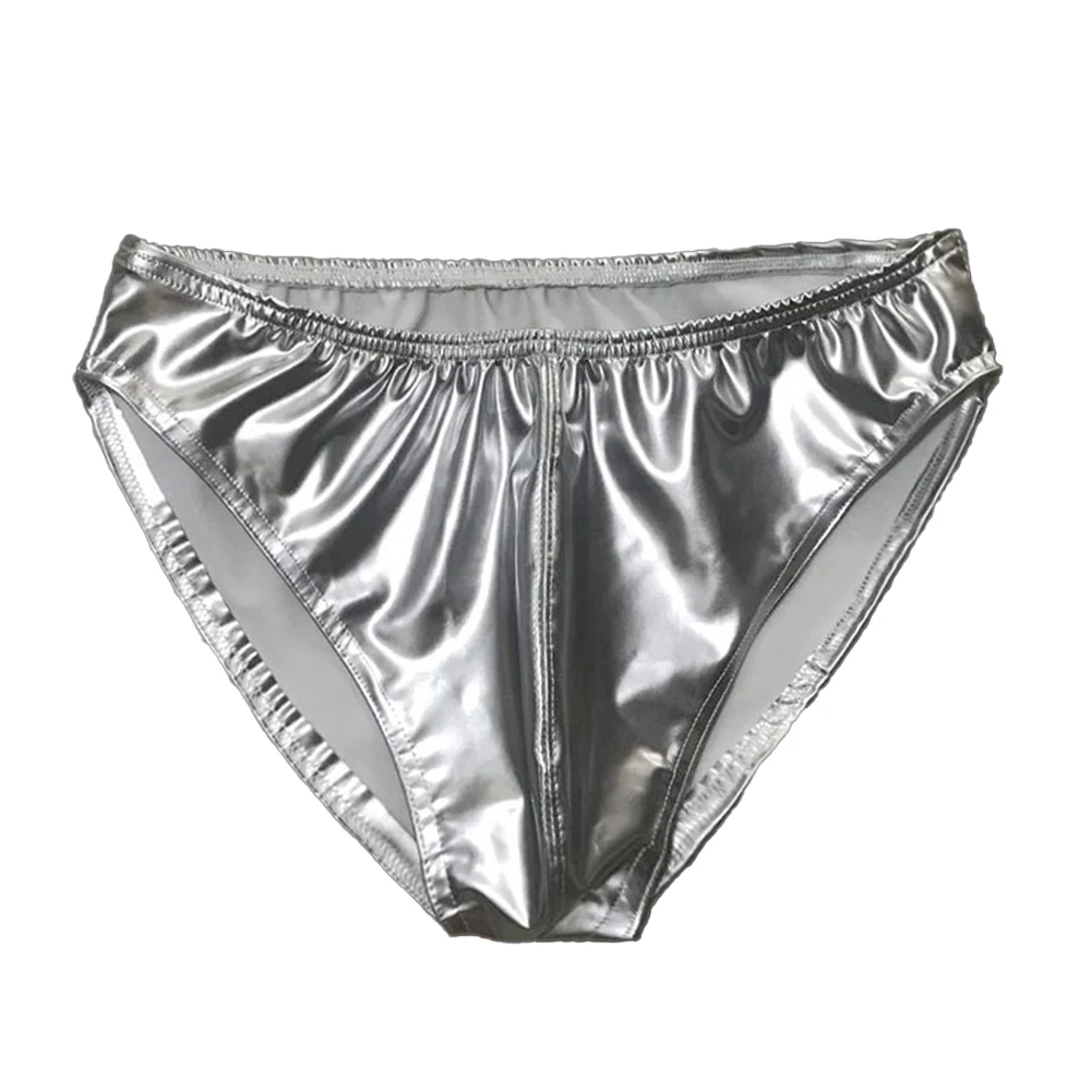 Underwear Mens Briefs Panty Sexy Knickers L-3XL Lingerie Low Waist Stretchable Thong Tight Wet Look Breathable Comfortable