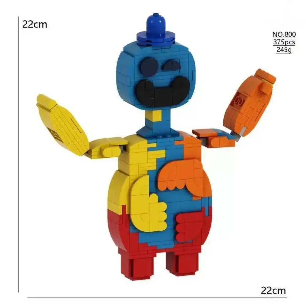 Poppy Playtime Spielzeug 5-teiliges Poppy Playtime Bausteine-Set Poppy Playtime Bausteine-Spielzeug Geburtstagsgeschenk für Schüler