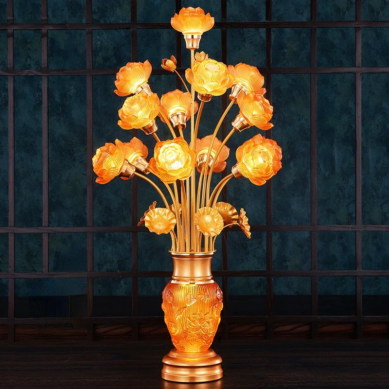 1pcs Lotus Buddhist Worship Prayer Faith Supply Things Home Decoration Bringing Good Luck