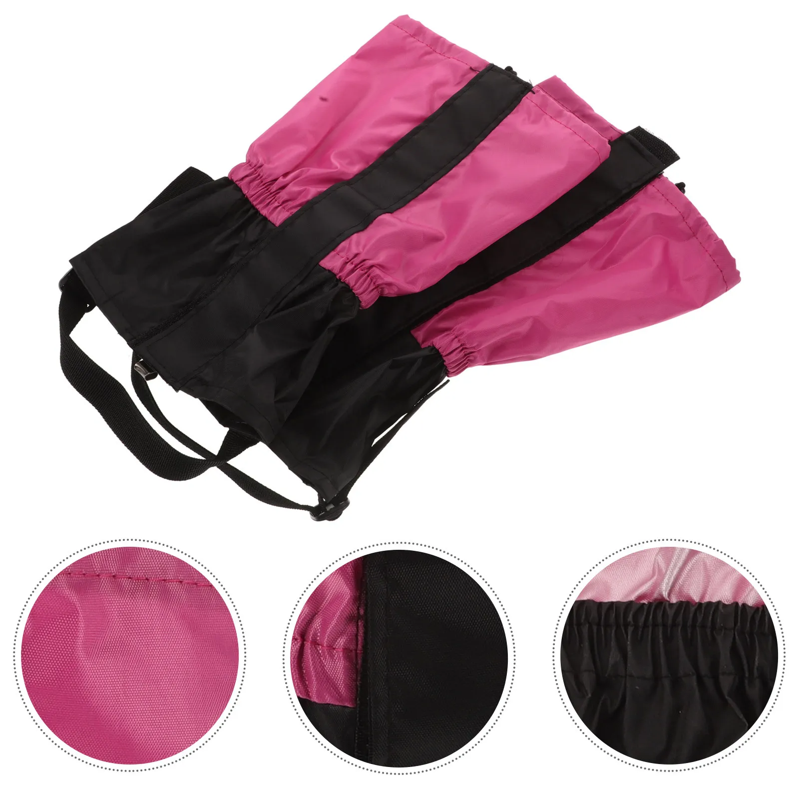 

1Pair Waterproof Hiking Gaiters Adjustable Foot Strap for Climbing Boots Snow Mud Protection Outdoor Adventures