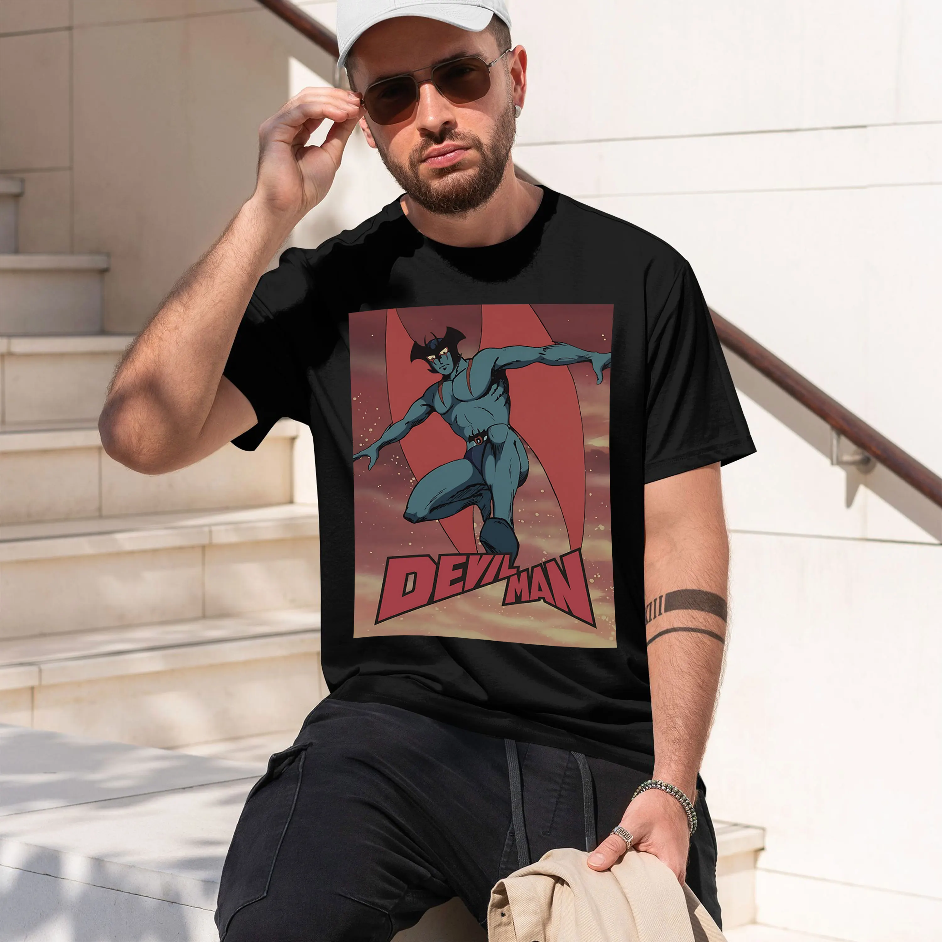DEVIL MAN 2026 New Model Men’s Short-sleeve crewneck T-Shirt Classic Casual Multiple Colors and Sizes for Daily Wear All-Day Com