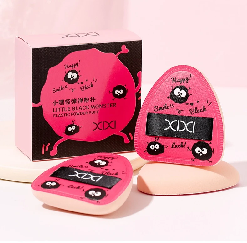 Xixi bouffée humide et sec double usage agrandie épaissie éponge de maquillage super douce pas facile à manger poudre beauté mélangeur outil