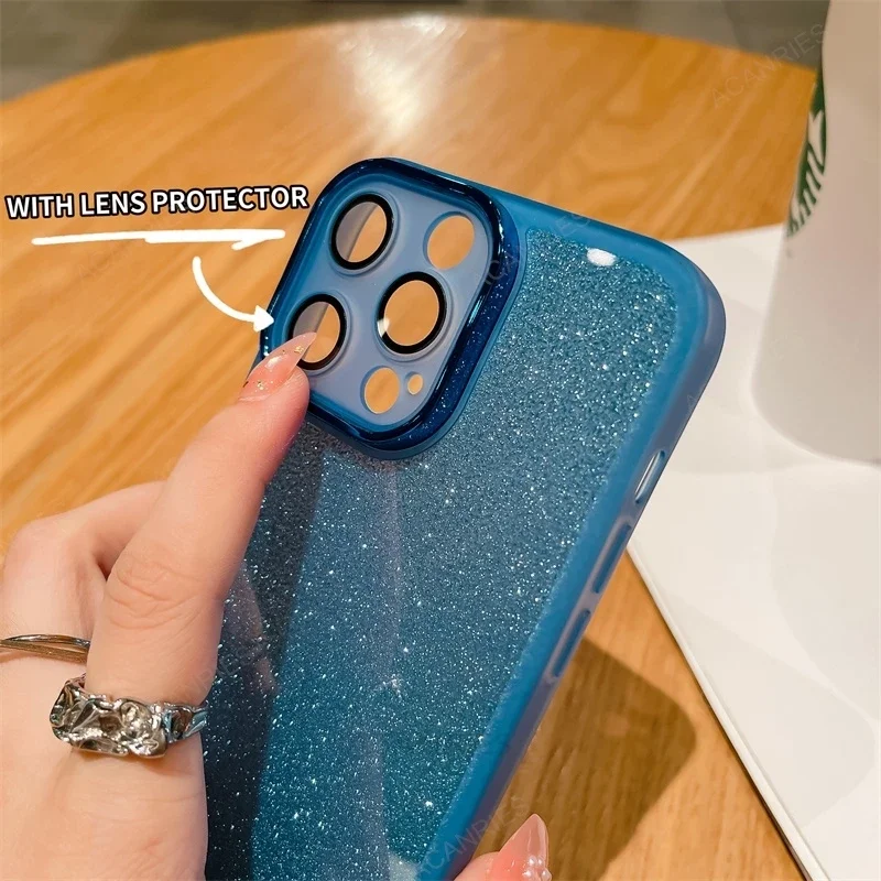 Glitter Silicone Soft Case For Motorola Moto G14 G24 G34 5G G54 G04 G85 G60 G32 G04s E14 Edge 40 Neo 50 Fusion Pro Cover G 14 60