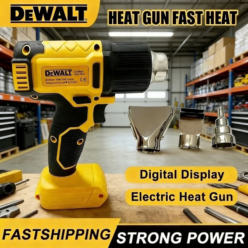

DEWALT Cordless Heat Gun Tool Only Shrink wrapping Industrial electric hot air gun Thermal blower Tool For DEWALT 18V20V Battery