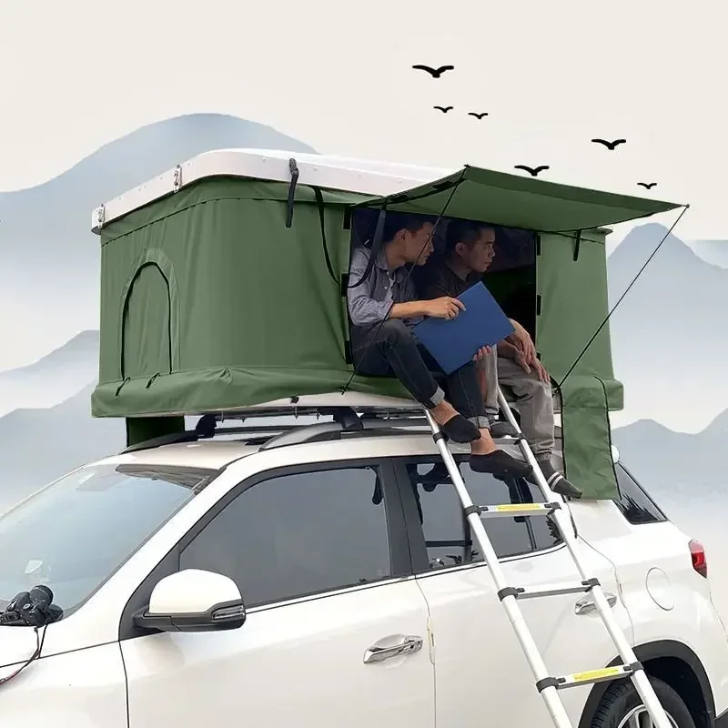 

Car roof tent bed automatic sunroof entry self-driving tour outdoor car camping