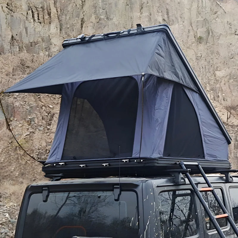 

Hot Selling HOTO 4X4 Rooftop 2025 Model Inspires Outdoor Camping Car Tent 4 Season Carbon Black Color High Quality