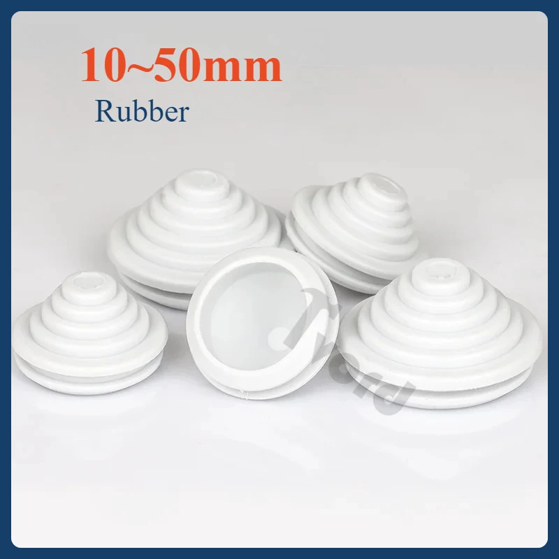 

10~50mm White Rubber Tower Type Protection Coil Snap in Grommet Pad Seal Ring Sealing Cap Hole Plug Wire Guard Ring
