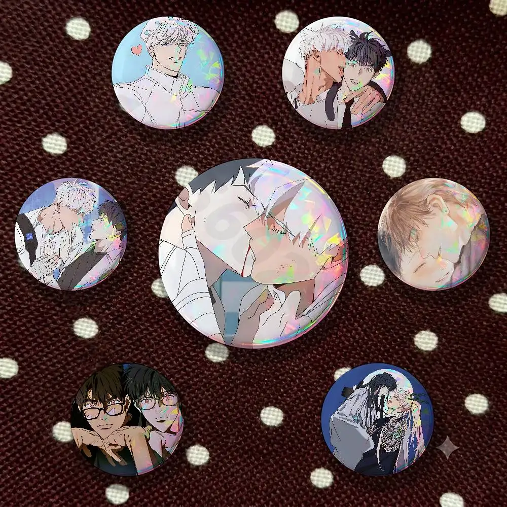 Popular Korean Comics Mignon Pins 58mm Cute Cartoon Badge Handmade Brooches for Backpack Accessories Jewelry Gifts