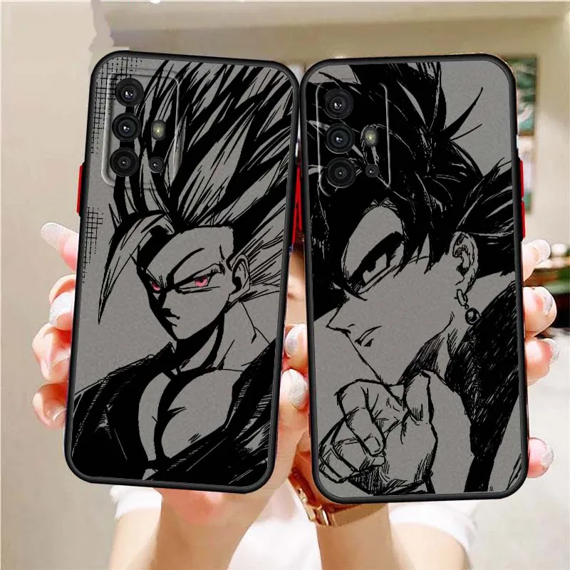 

Cool Dragon Ball Popular Fun For Samsung A56 A42 A36 A34 A33 A32 A23 A16 A04 A03 Note 20 5G Frosted Translucent Phone Case
