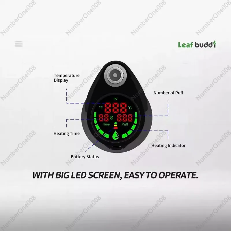 Personal Aromatherapy Diffuser Kit, Portable Essential Oil Vaporizer with Dual Battery & Temperature Control, Glass Mouthpiece image 2