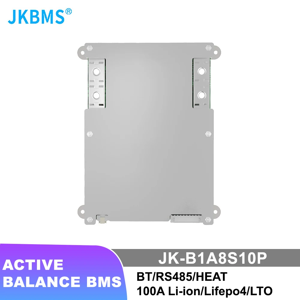 JKBMS B1A8S10P Smart BMS 100A CANBUS Heat  4S 5S 6S 7S 8S 12V 24V WITH 1A ACTIVE BALANCE Bms Lifepo4 Li-ion LTO SMART BMS