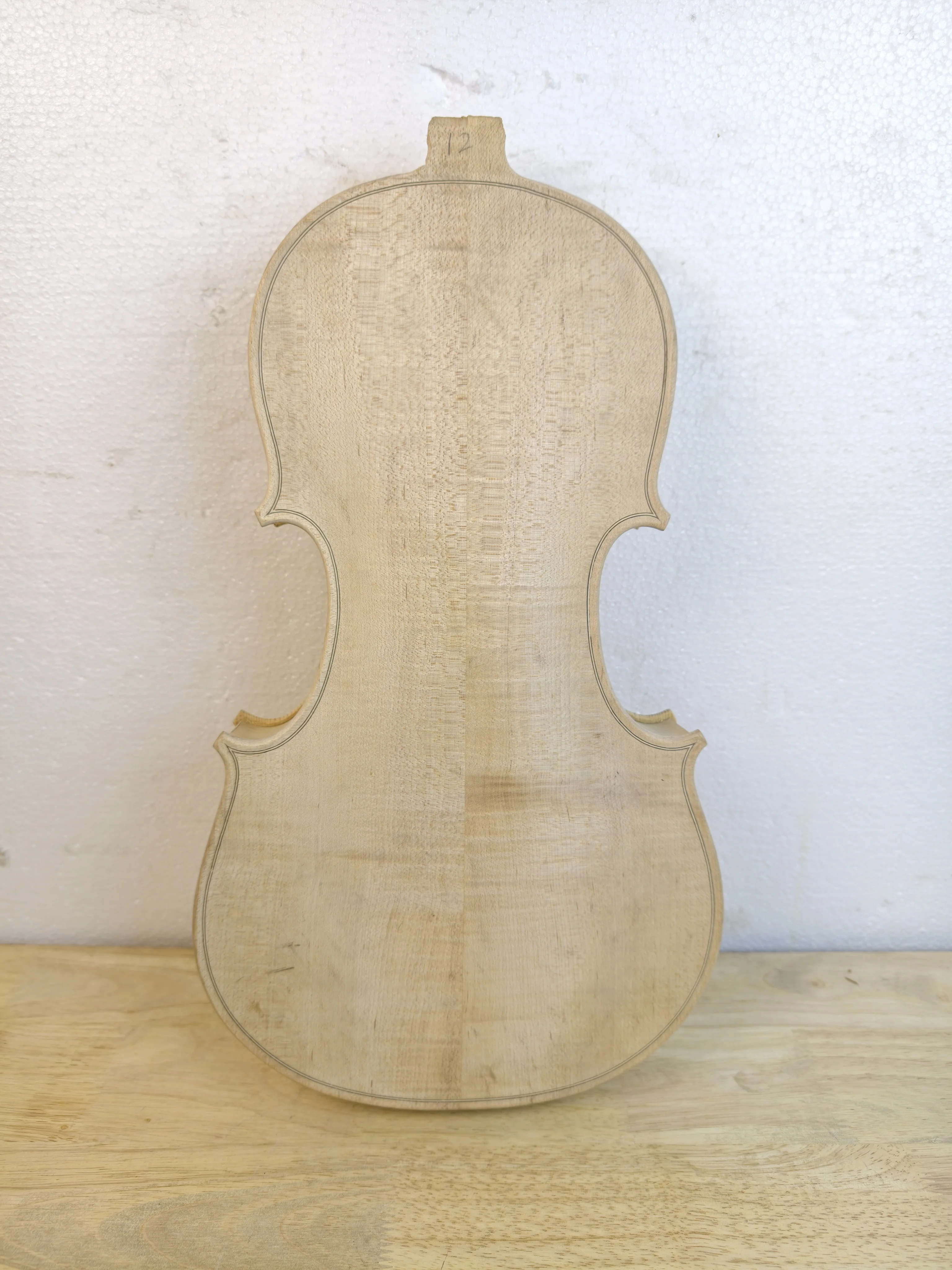 White Violin 16.5 Inch Body & Upper Part Made of European Maple And Fir Wood