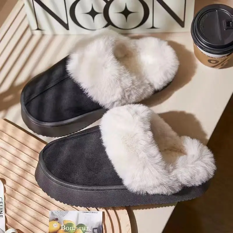 New Fashion Fluffy Platform Slippers: Ultimate Winter Comfort thumbnail