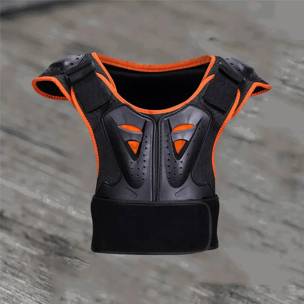 

Protective Vest Size M Black Comfortable Padding Adjustable Strap Wear Resistant Protective Gear Motorcycle Protection Vest