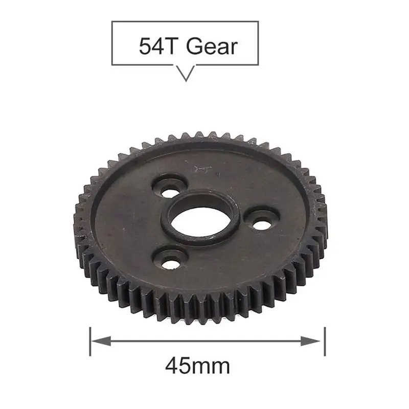 Hardened Steel Metal Spur Gear 54T 32P 3956 for RC 1/10 Traxxas Slash 4X4 Stampede VXL Rustler E-Revo T-Maxx