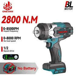 ONEVAN 2800N.M Brushless Electric Impact Wrench 1/2