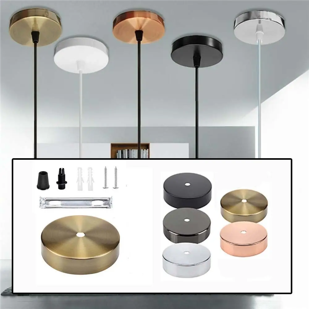Vintage Bedroom Lighting Fitting Round Home Ceiling Base Plate Lamp Base Holder Pendant Lamp Holder Pendant Light Accessories