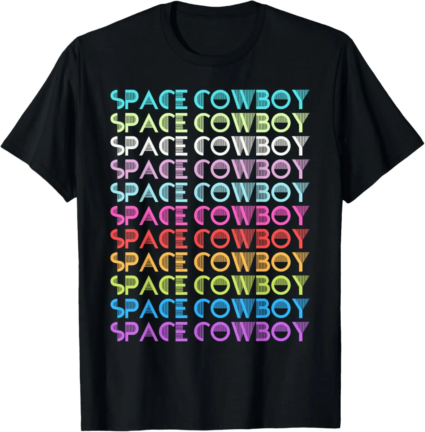 Howdy Cosmic Space Cow Boy Rodeo Country Vintage Western T-Shirt