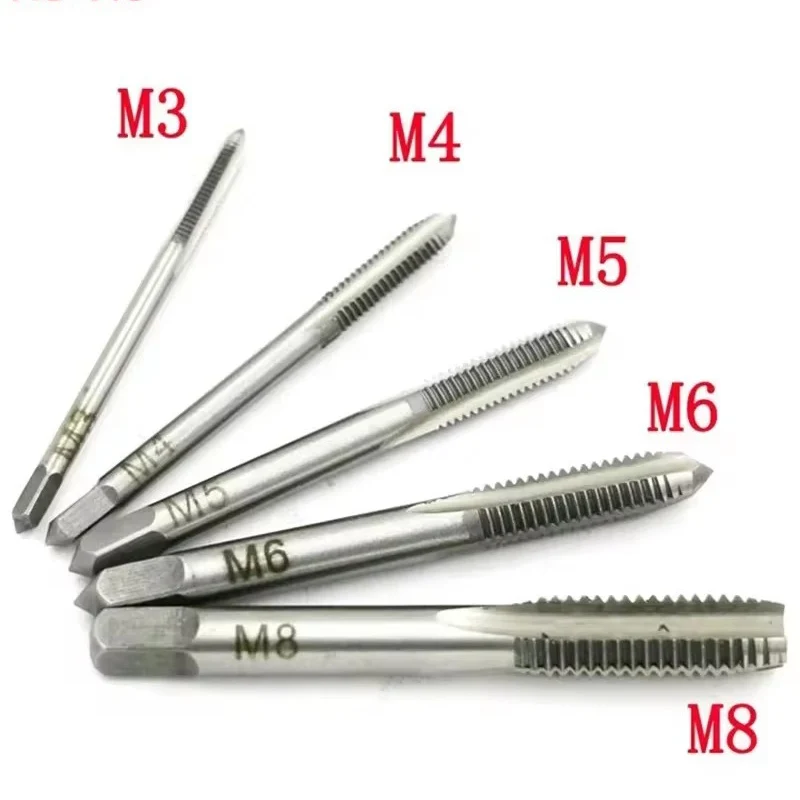 T-Handle Ratchet Tap Reamer Manual Holder Wrench Ratchet Tap Holder Wrench Tools with 5pcs M3-M8 3mm-8mm Machine Screw Thread