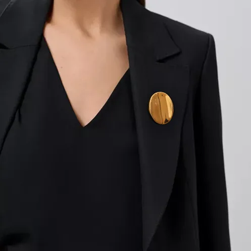 

Ele Stainl Steel Se Clip High-End Faion Accories Pin Brooch Anti-Light Walk Secure Cross-Border Jewelry