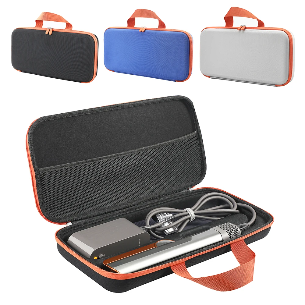 

Жесткий противоударный портативный дорожный чехол-сумка с сетчатым карманом для выпрямителя для волос Airstrait HT01