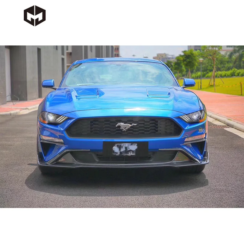 Carbon Fiber Front Spoiler Side Skirts Rear Diffuser Wing Liberty style Body Kit Car Accessories for Mustang