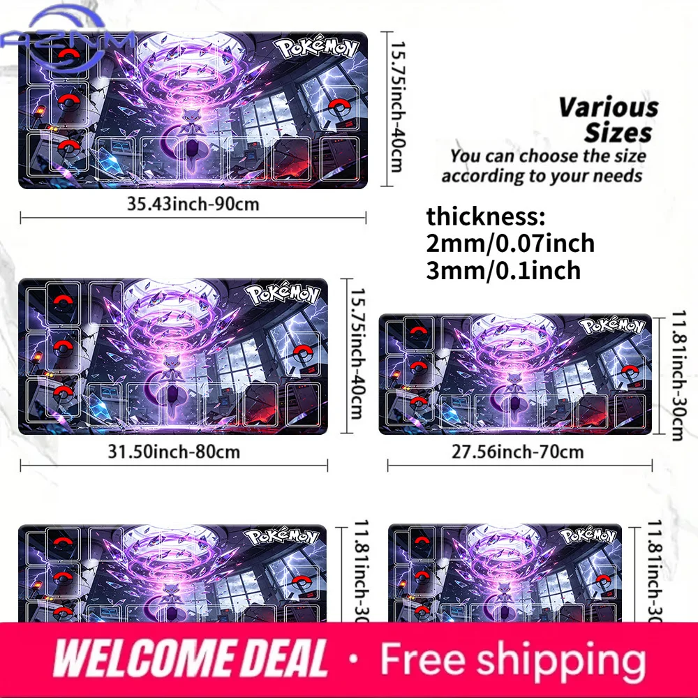 Custom Gaming Mouse Pad - High Precision Non-Slip Desk Mat with Stitched Edge for Office & Home