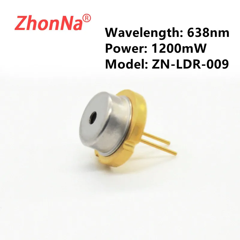 635/638nm 1200mw Rouge Laser Diode ModuleGT TO9 Nombre ZN-LDR-009 DIY Laser Capteur Tube Électroluminescent LED Électronique Desi