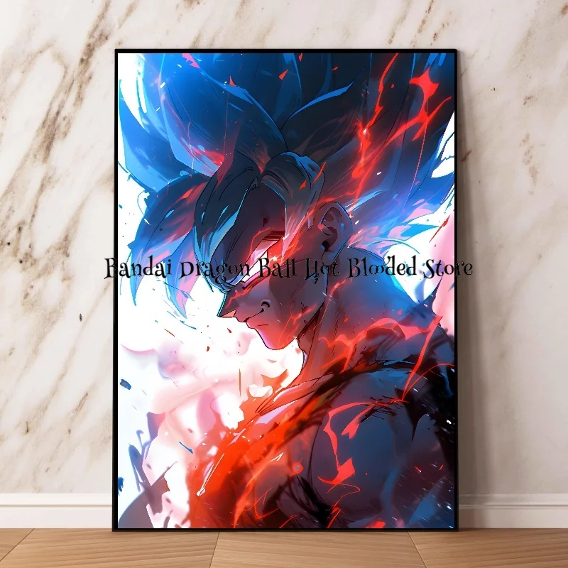 Hot-blooded Anime Character Dragon Ball Super Saiyan Goku Vegeta HD Poster Art Picture Modern Living Wall Decoration Painting