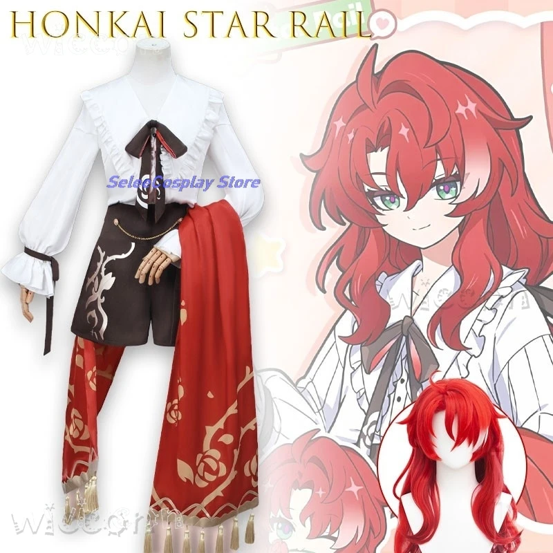

Adults costume Honkai Star Rail Argenti Boys Dormitory Cosplay Costumes Full Set Wig Included Anime Character Halloween carnival