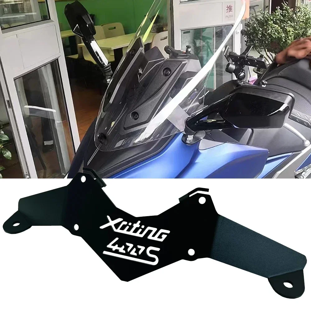 Motorcycle Fit KYMCO 400 XCITING S400 2018-2022 Rearview Mirrors Motorcycle Windshield Bracket Fix Front Stand Rear View Mirror