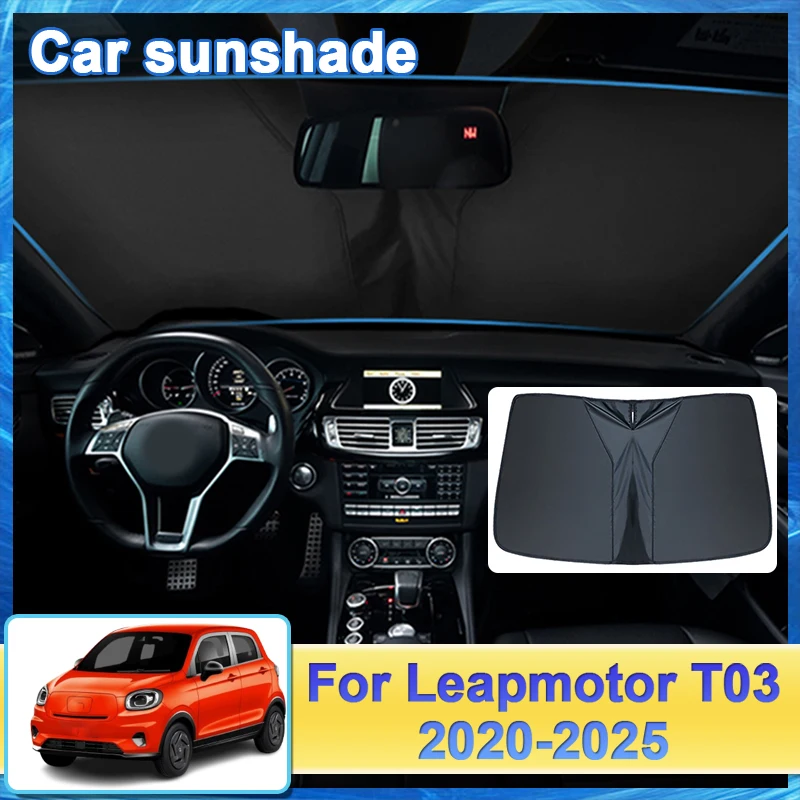 

Car Front Rear Sunshield For Leapmotor T03 Accessories 2020 2021-2025 Full Coverage Visor Protection Privacy Sunshade Car Parts