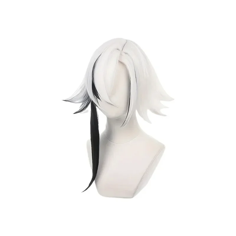 qwerrtyu. 123456 أنيمي جينشين تأثير Arlecchino شعر مستعار تأثيري طويل مختلط اللون مع ذيل حصان مقاومة للحرارة Synthetasdffghjk 98 #4