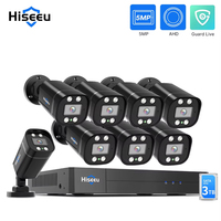 Hiseeu 8CH AHD Camera Security System Kits 5MP Home Surveillance Cameras DVR Set Face Detect Night Vision Guard Live APP