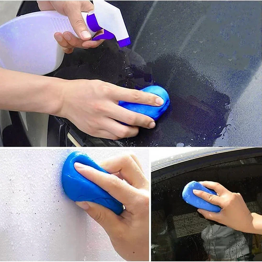 5Pcs Magic Clay Bar Detailing Auto Car Clean Wash Cleaner Sludge Mud Remove Vehicle Car Cleaning Accessories for Car Wash Mud