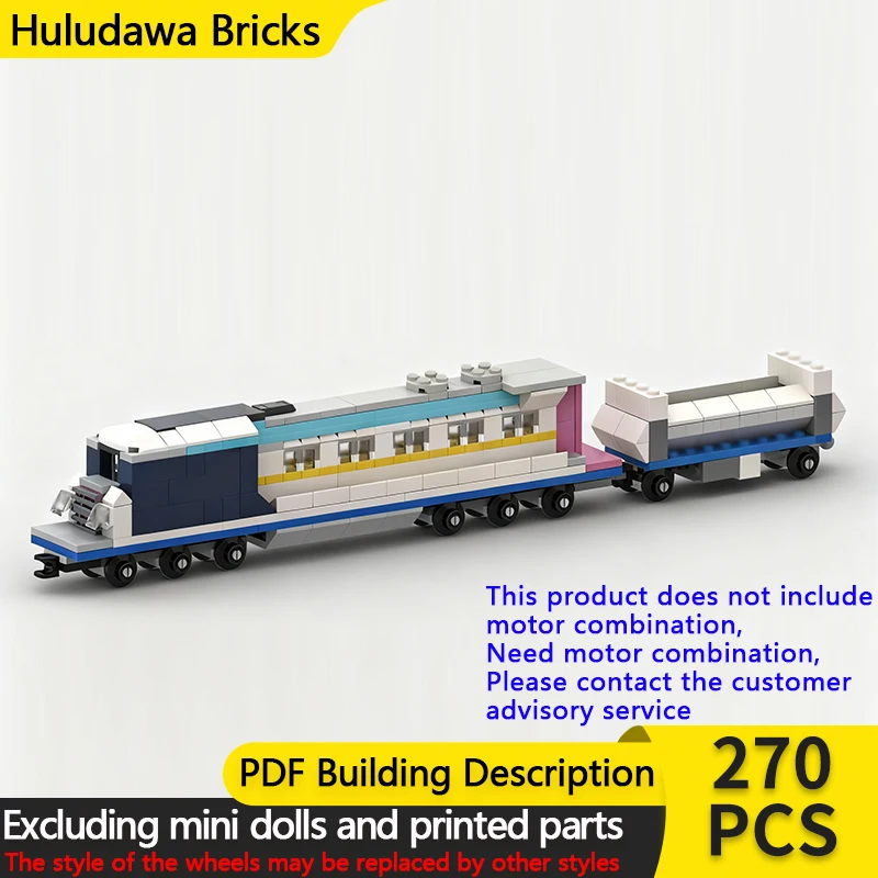 

Модель городской автомобиль MOC, строительные кирпичи, дизельный локомотив и грузовой вагон, модульная технология, детский праздник, сборка игрушек, костюм