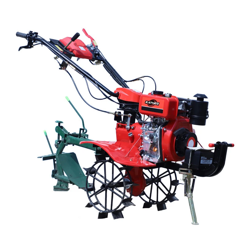 

Small Farm Tools Two Wheel Walking Cultivator Garden Mini Tiller Cultivators Diesel Power Weeder Agricultural Machinery
