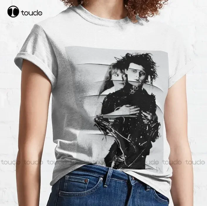 Edward Scissorhands & Kim - Souvenir Photos From The Personal Family Album By Fausto Novelli F&N Classic T-Shirt Johnny Depp Tee