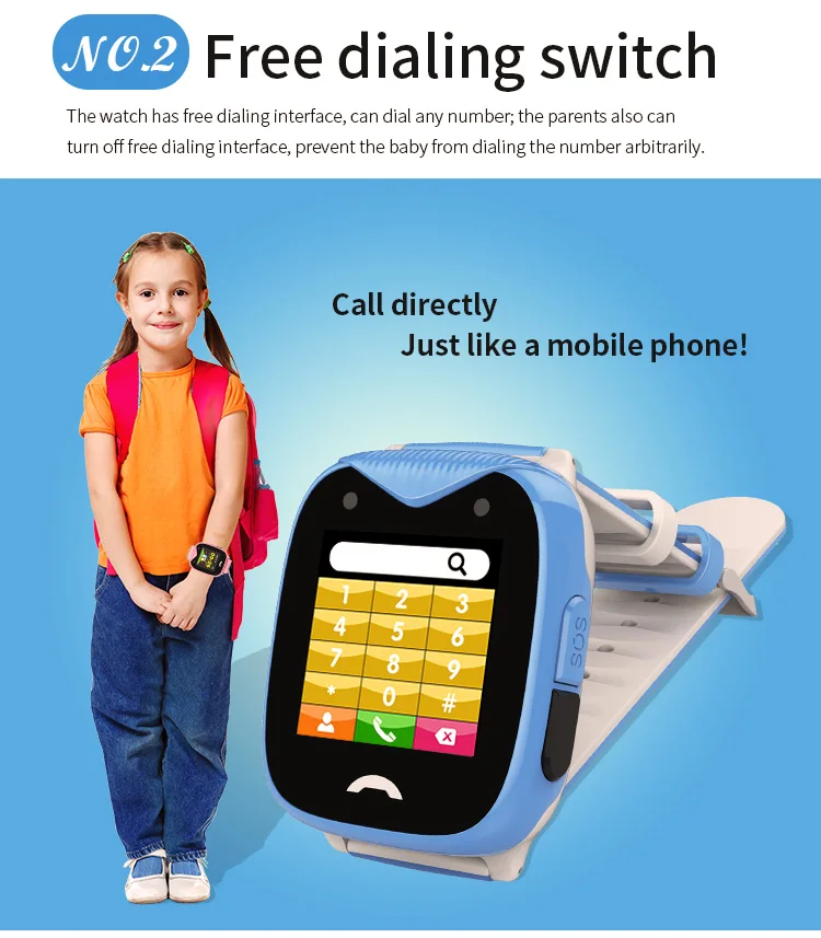 2G GPS Phone Watch Kids GPS Tracker SOS Call Camera LBS Location IP67 Waterproof Big Battery Children Smart Watch D8 Micro SIM