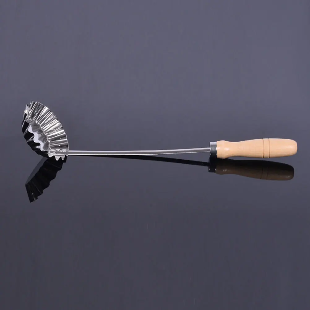 

Ложка для жарки с деревянной ручкой, антипригарный инструмент для масла для приготовления пищи на кухне, вкусные закуски, практичный простой дизайн