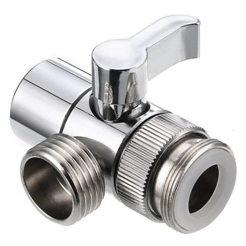 3 Way Tee Switch Faucet Adapter Connector Three-way valve for Shower Head Diverter Home bathroom Shower Faucets D3