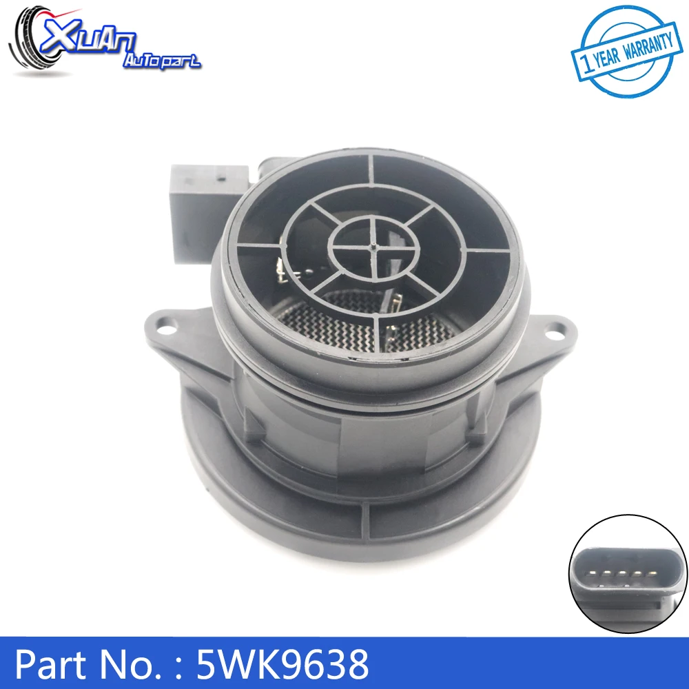 XUAN MAF MASS AIR FLOW METER SENSOR 5WK9638 For Mercedes Benz W204 W211 W212 C230 W203 S203 S203 S204 C180 C200 A2710940248